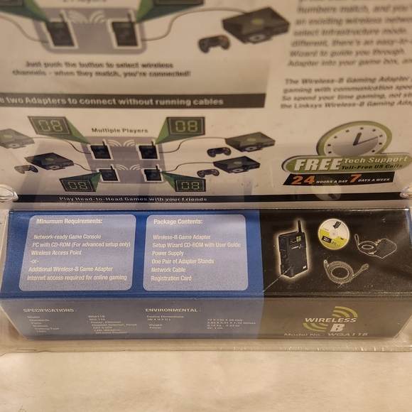 Linksys Wireless B Game Adapter 2.4GHz 802.11b Model WGA11B New in Package - Picture 9 of 10